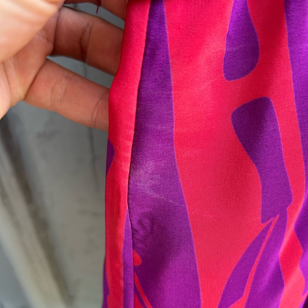 Amanda Uprichard Faux Wrap front Silk Blouse, size M