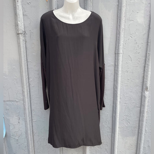 Vince Silk & Viscose Black Shift Dress, size Small