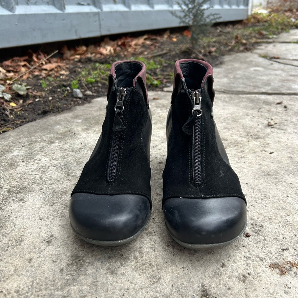 Portofino zip front ankle boots, size 41