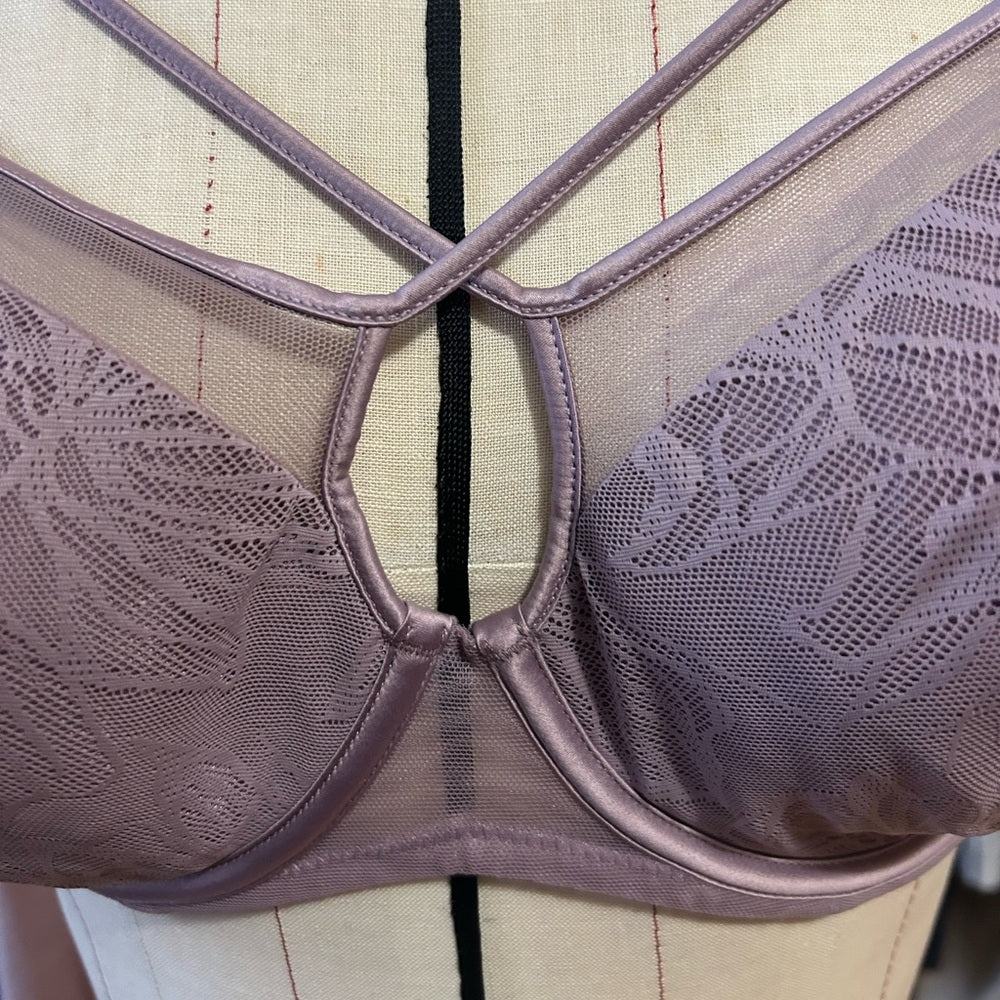 Harper Smooth Lace FlexWire Strappy Soft Cup Bra, Size 38 DDD