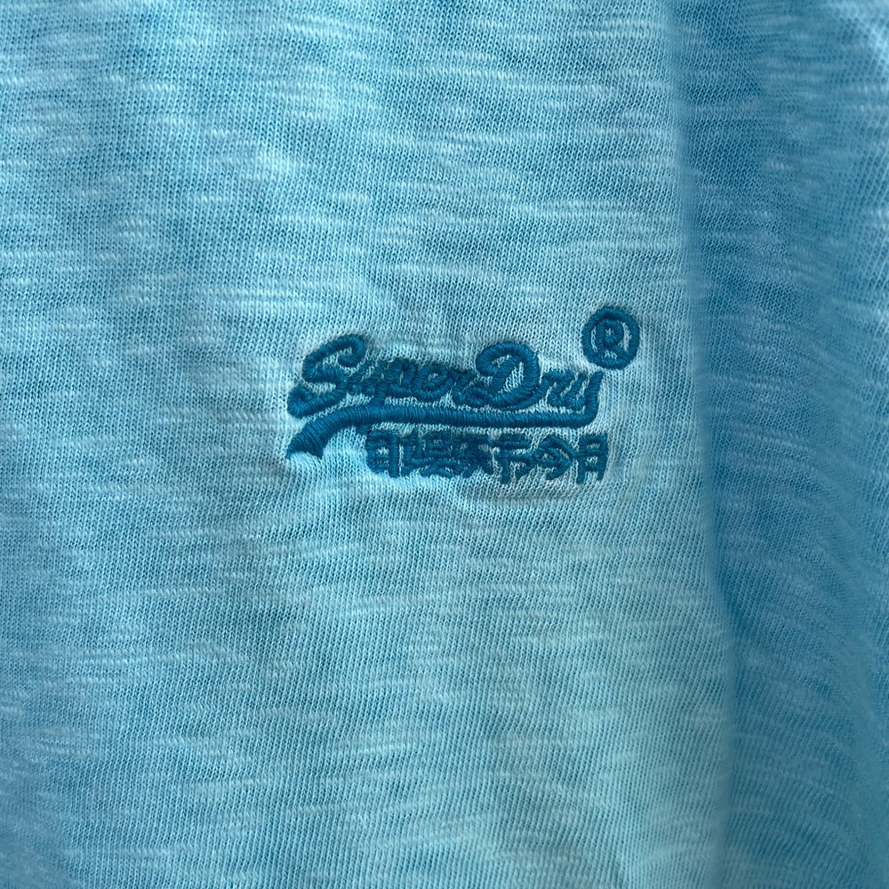 Superdry Cyan Blue Crewneck tee, size 3XL