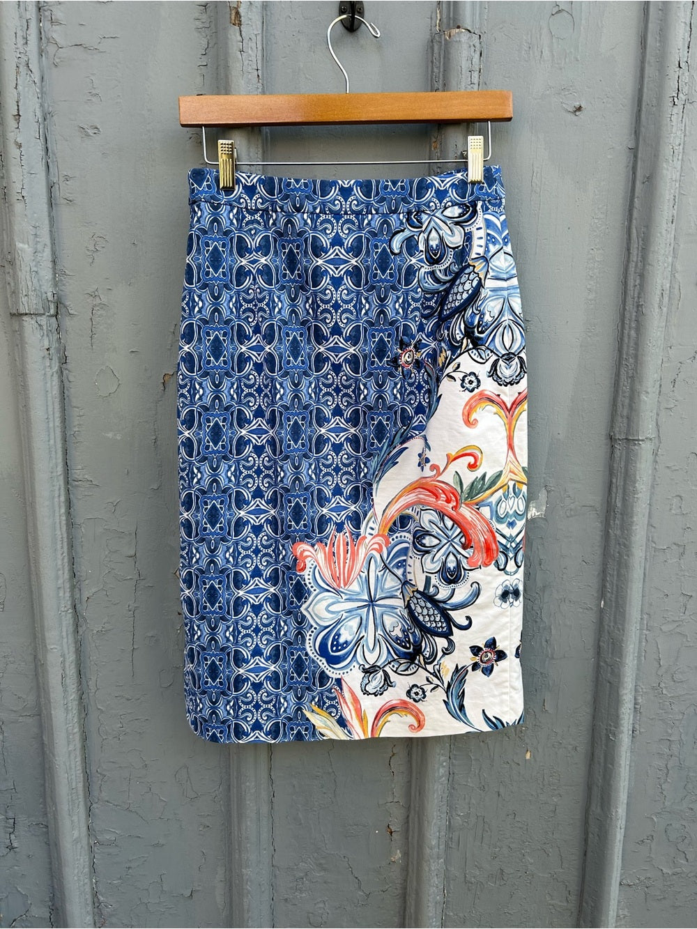 Moulinettes Soeurs Midi Becancour Pencil Skirt, size 2