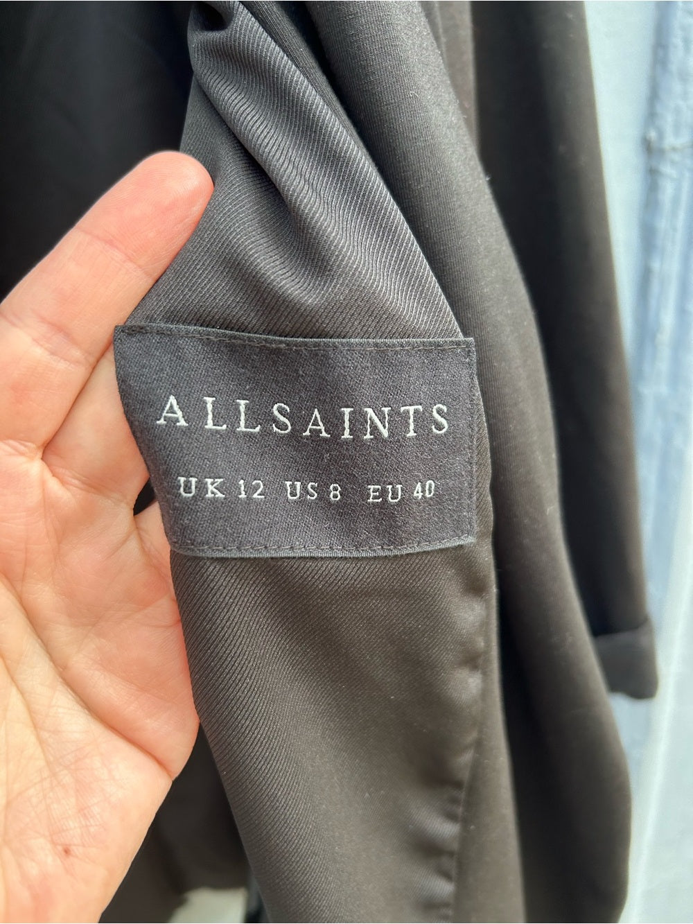 Allsaints Aleida Jersey Blazer, size 8