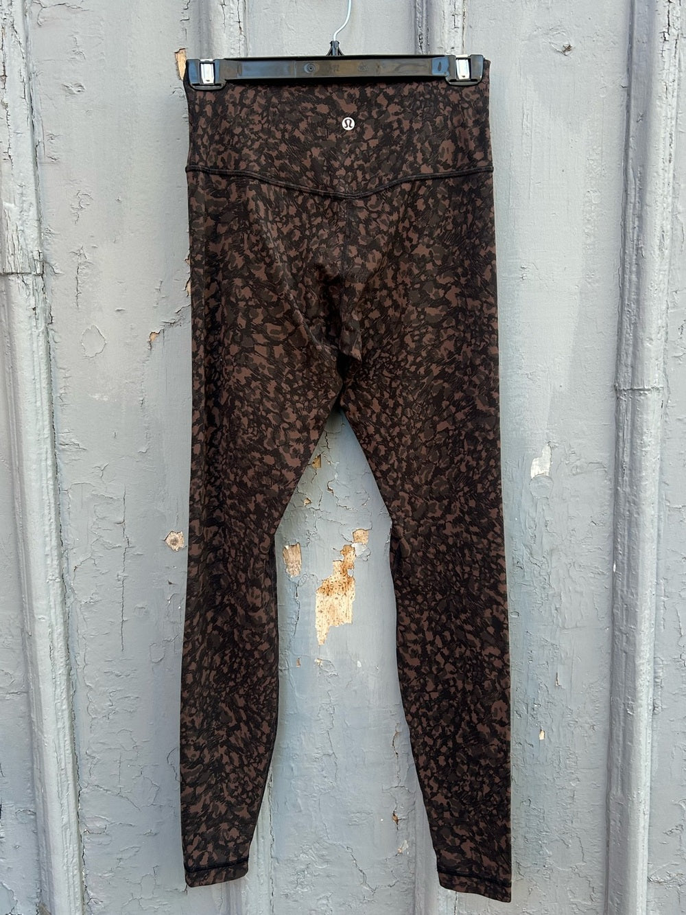 Lululemon Align Pant 28" Wild Thing Camo Brown Earth Multi, size 6