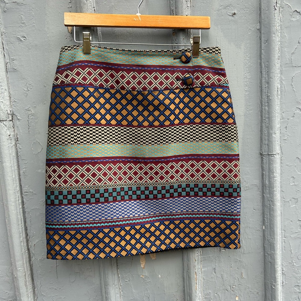 Maeve Multicolor Striped Pencil Skirt size 10