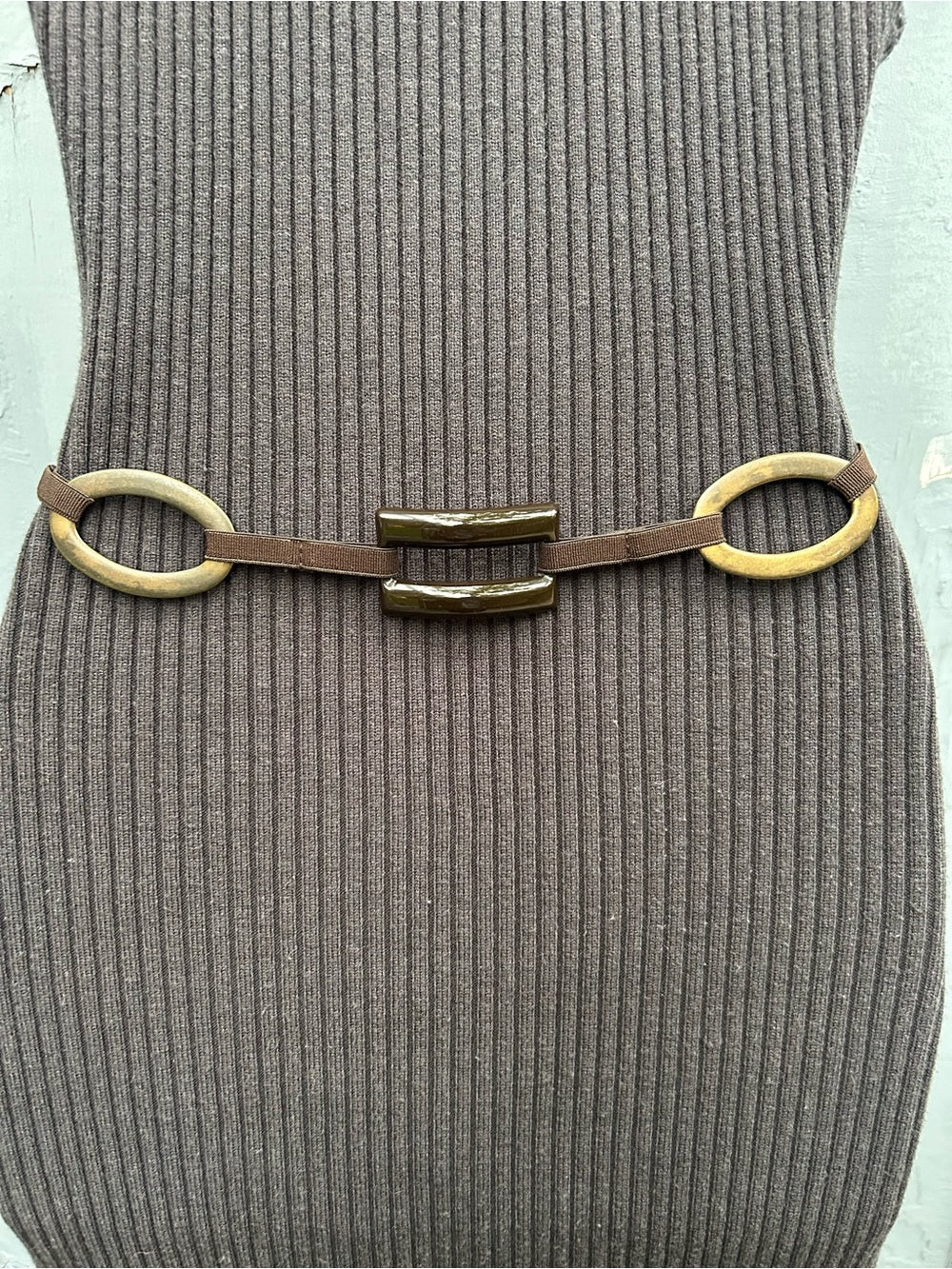 Suzi Roher Leather Chain Belt, OS