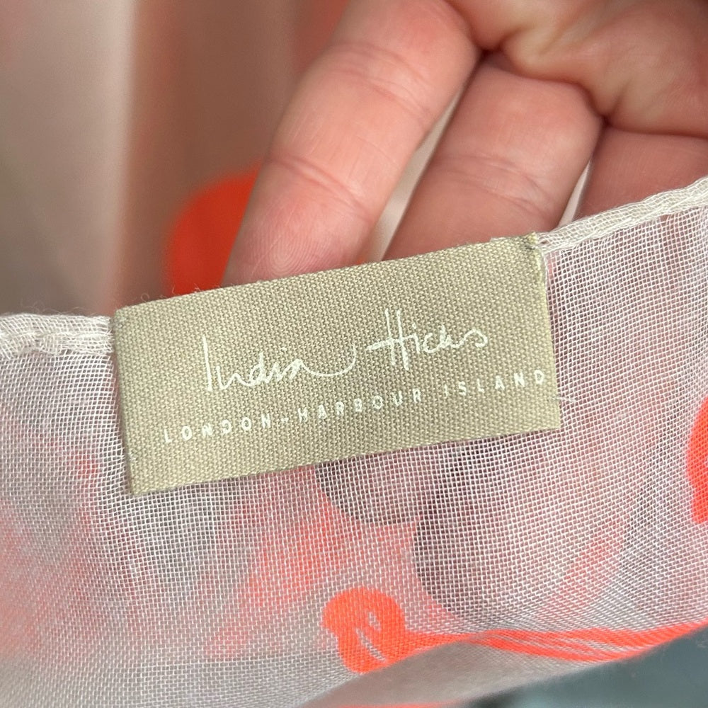 India Hicks Neon Bug “The Siren” Scarf, 82” x 36”