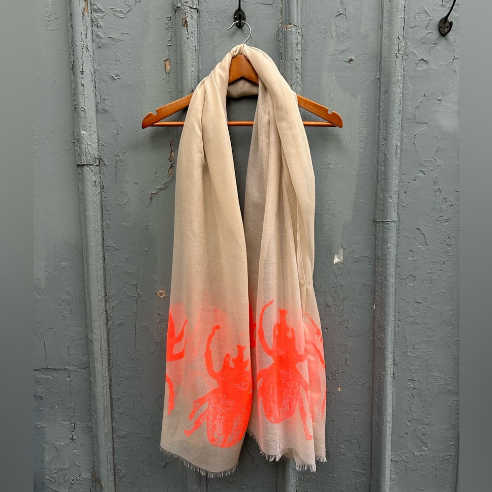 India Hicks Neon Bug “The Siren” Scarf, 82” x 36”