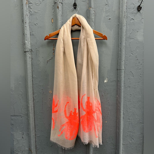 India Hicks Neon Bug “The Siren” Scarf, 82” x 36”
