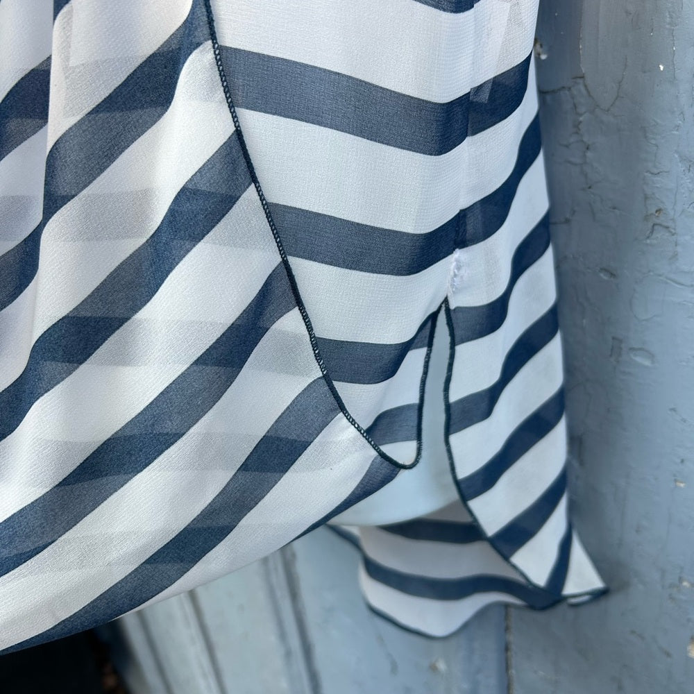 Willowmore striped sheer blouse, Approx M