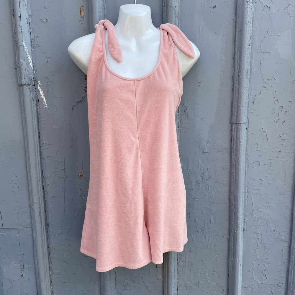 Alison Hayes Pink Terry Romper, size Medium