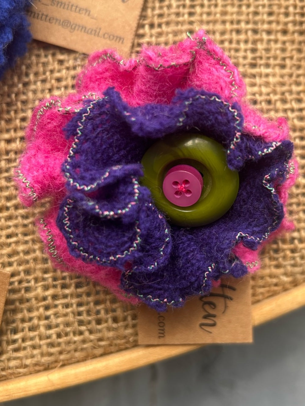 Vintage Cashmere Floral Brooch