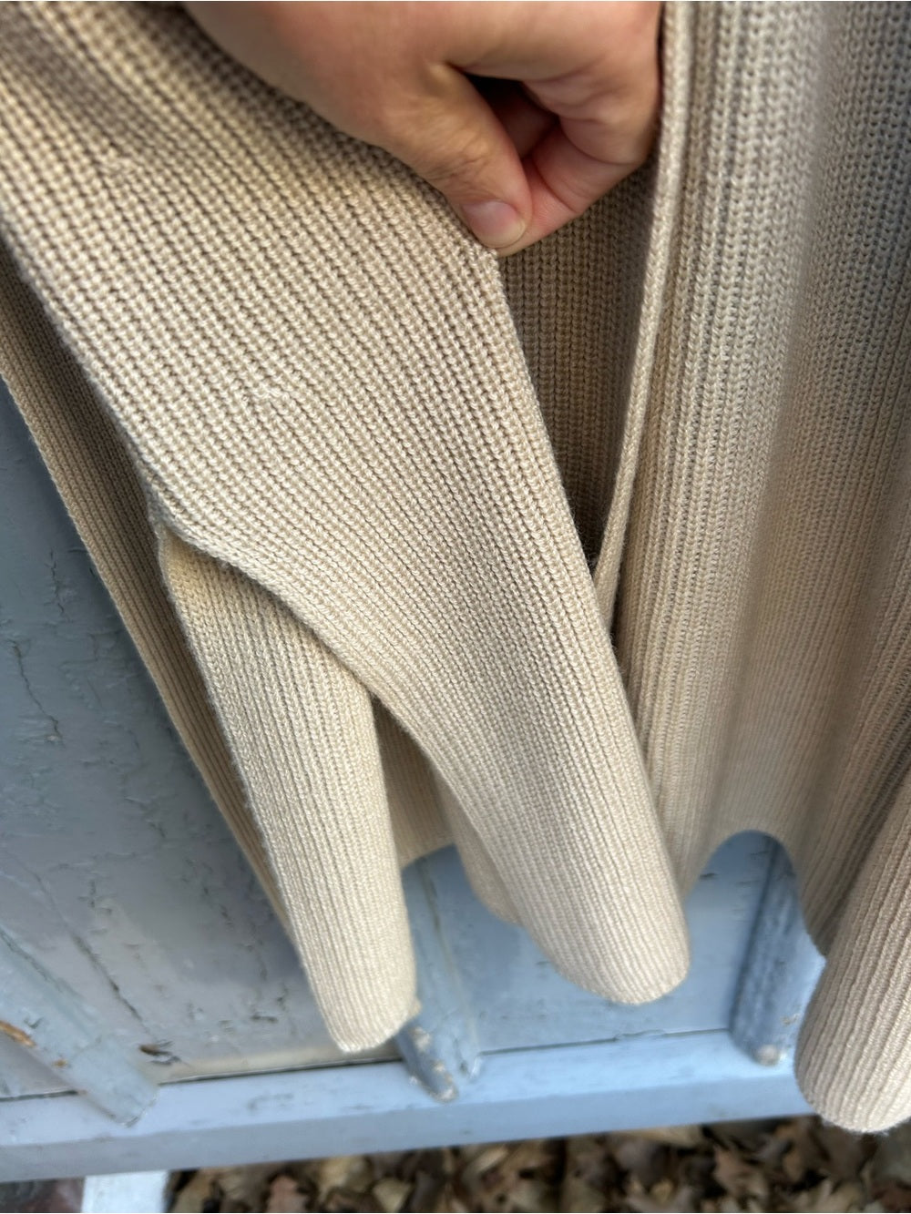 Max Mara Leisure Knitted Wool Waistcoat, BNWT, Taupe, size S