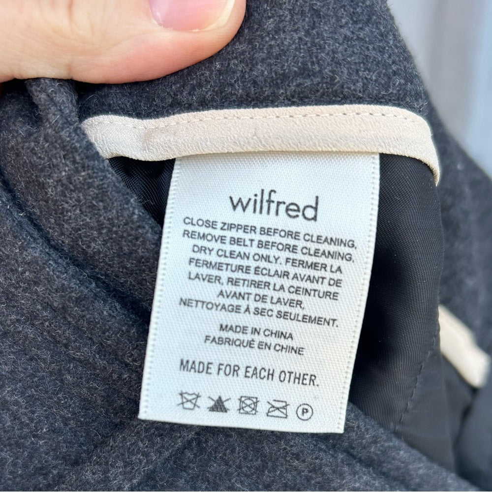 Wilfred Jallade cashmere Wool Tie Front Pant, size 6