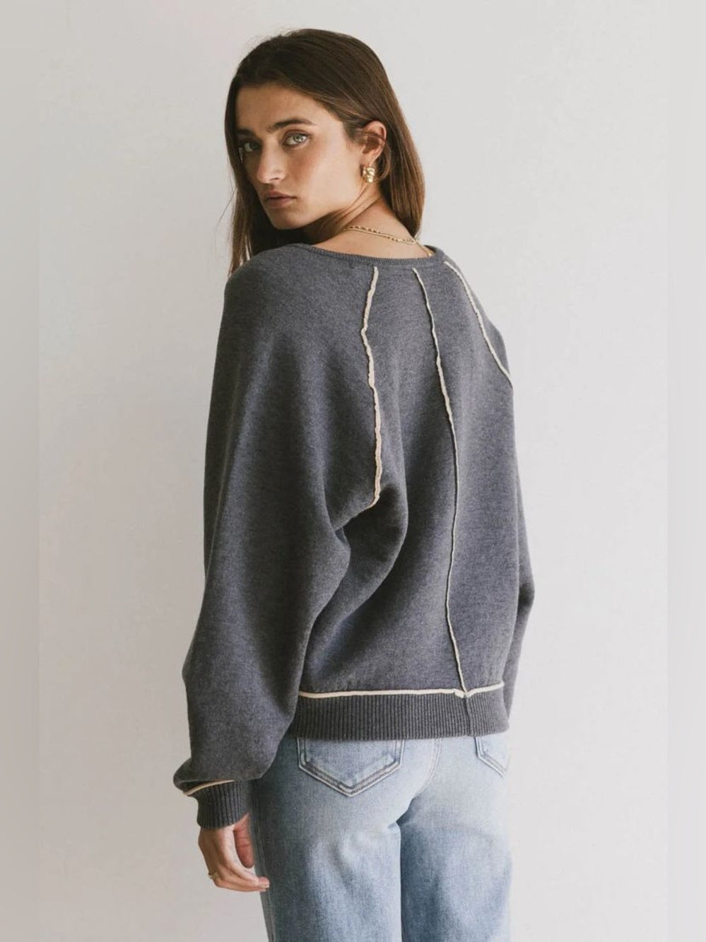 Böheme Lina Contrast Sweater, M