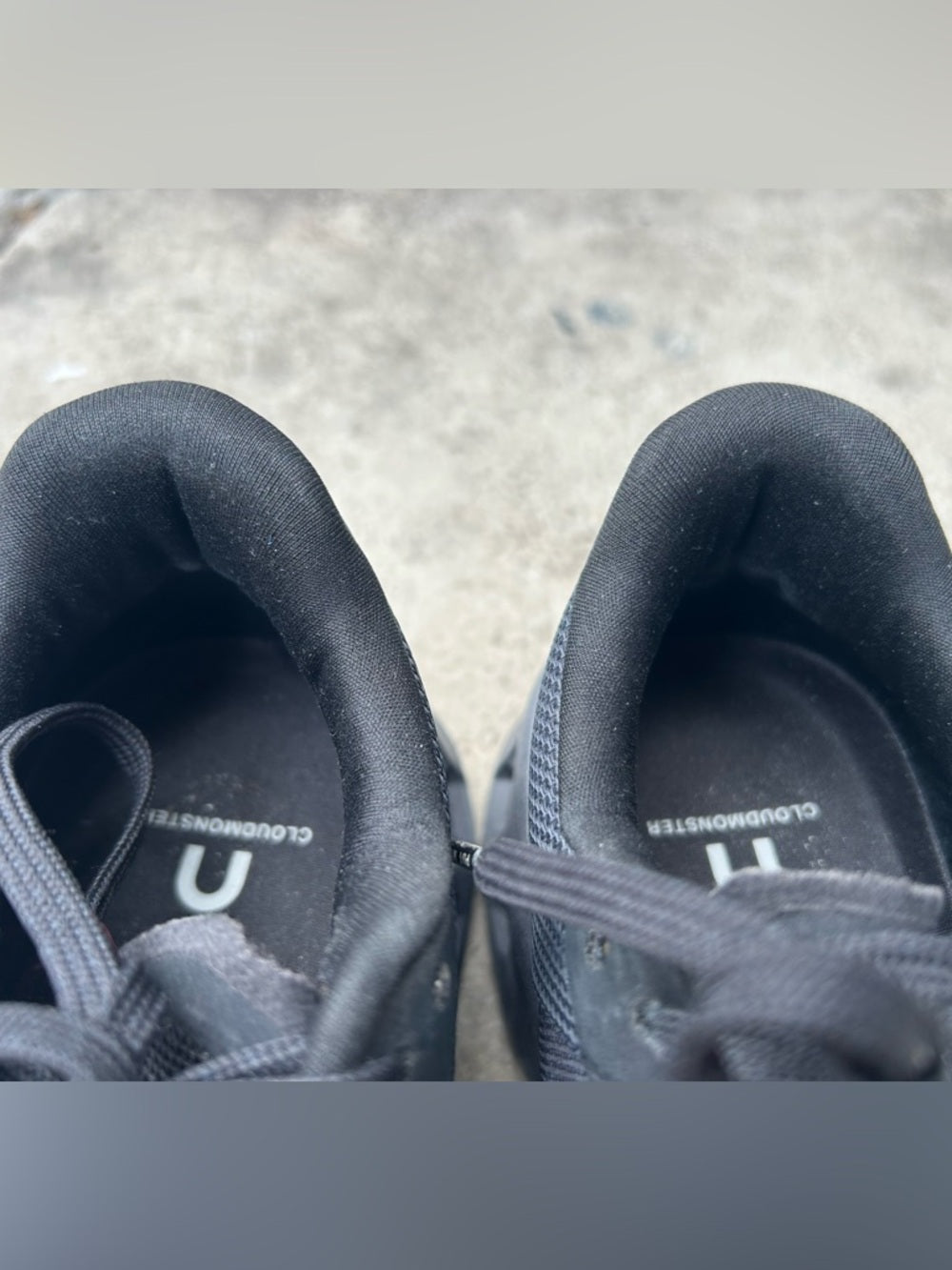 On Running CloudMonster shoes, size 9