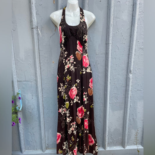 Vintage “It’s New Pussycat” floral Halter Dress, size approx 6