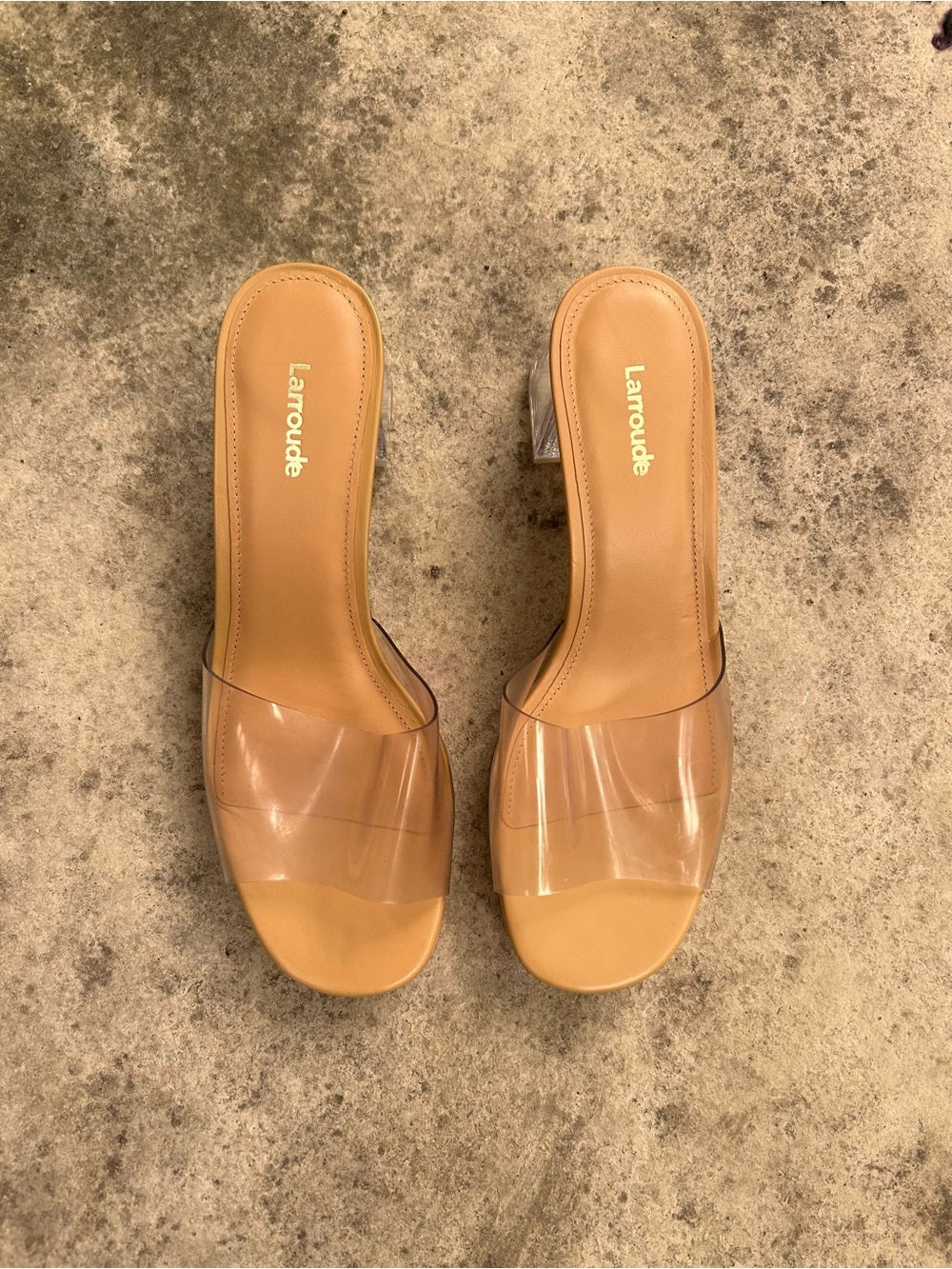 Larroude Jenn Lucite Sandal, BNWOB, size 8.5