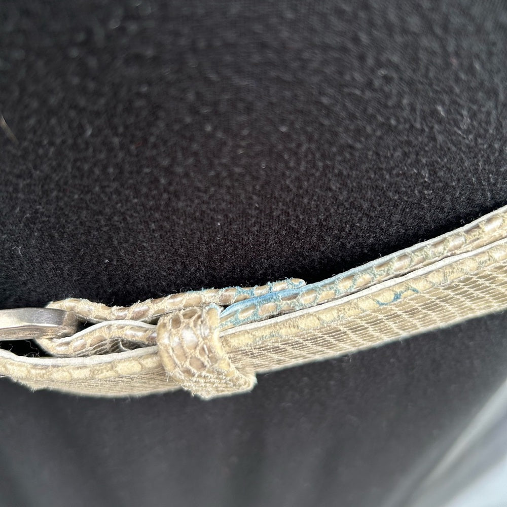 Suzi Roher snakeskin belt, small