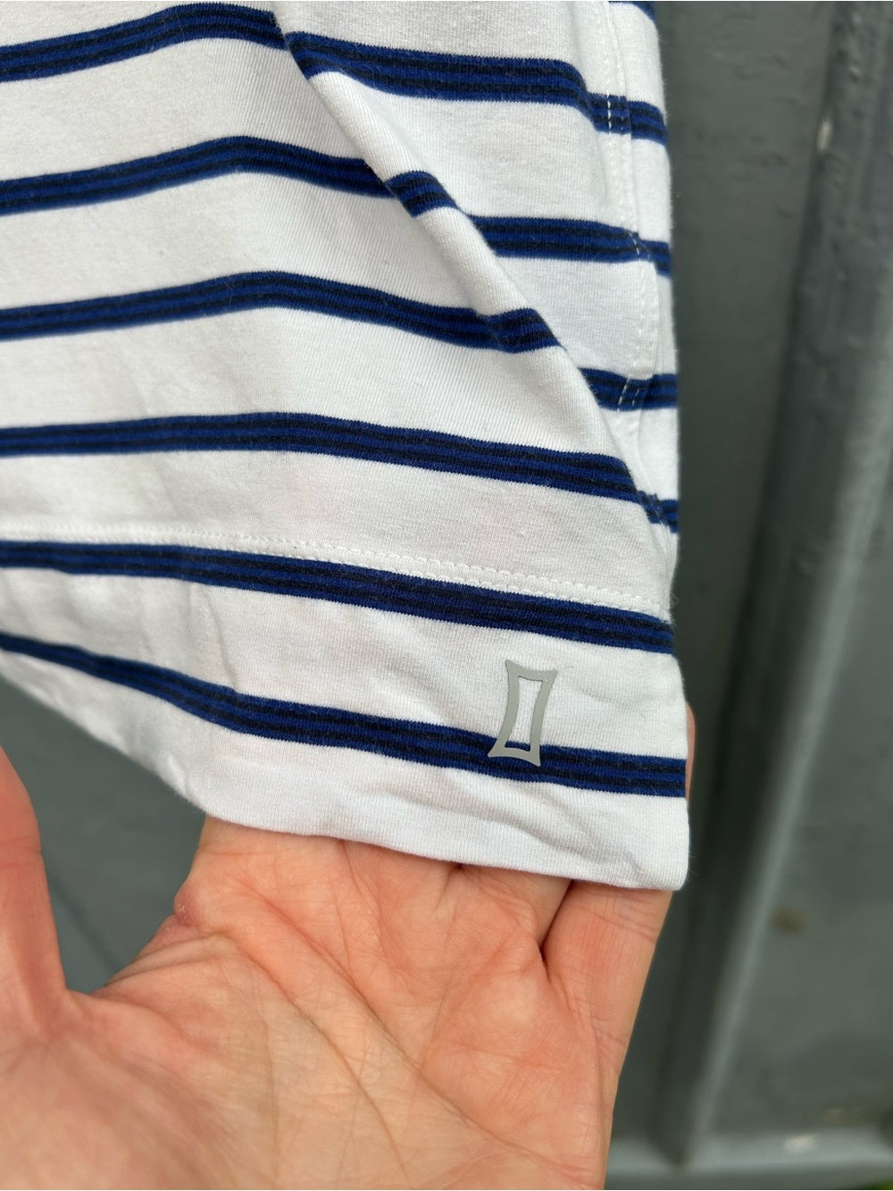 Kit & Ace Back to Front Striped Tee , size L