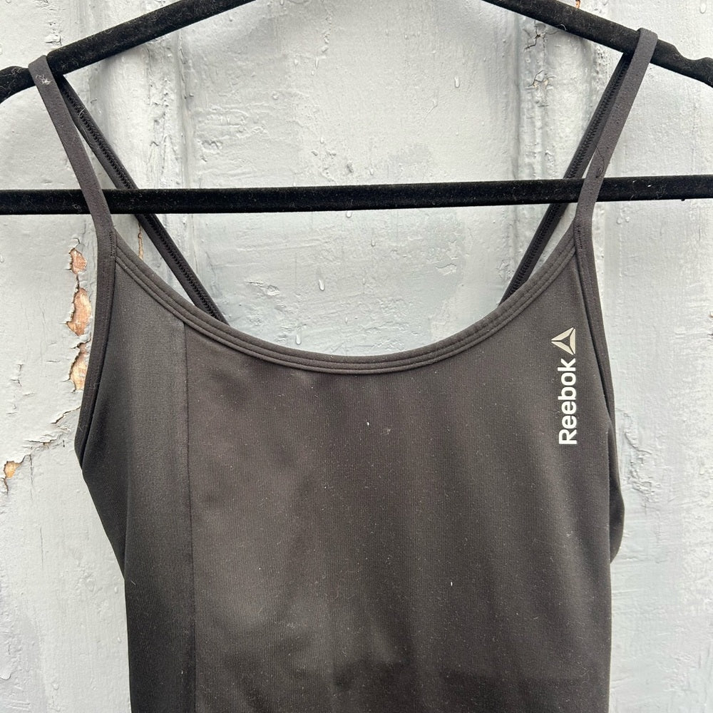 Reebok Strappy black tank, size M
