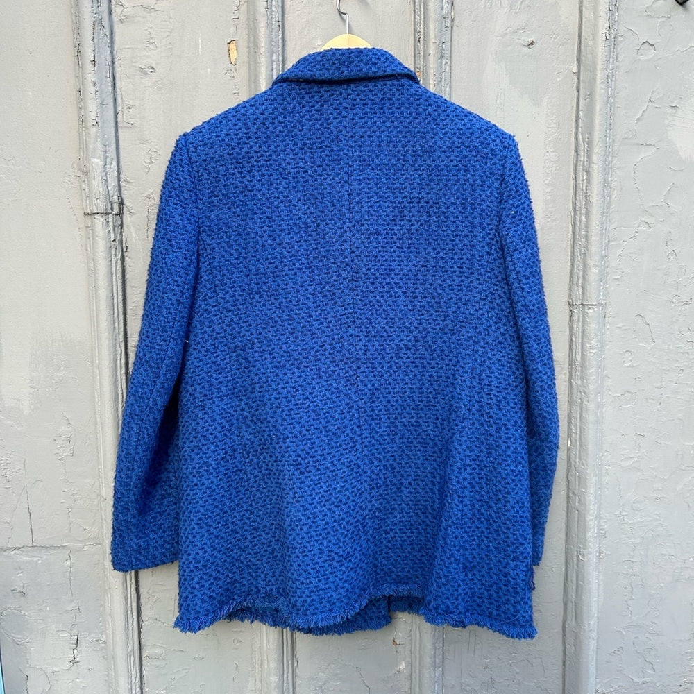 MNG blue Tweed blazer Jacket, size XXL