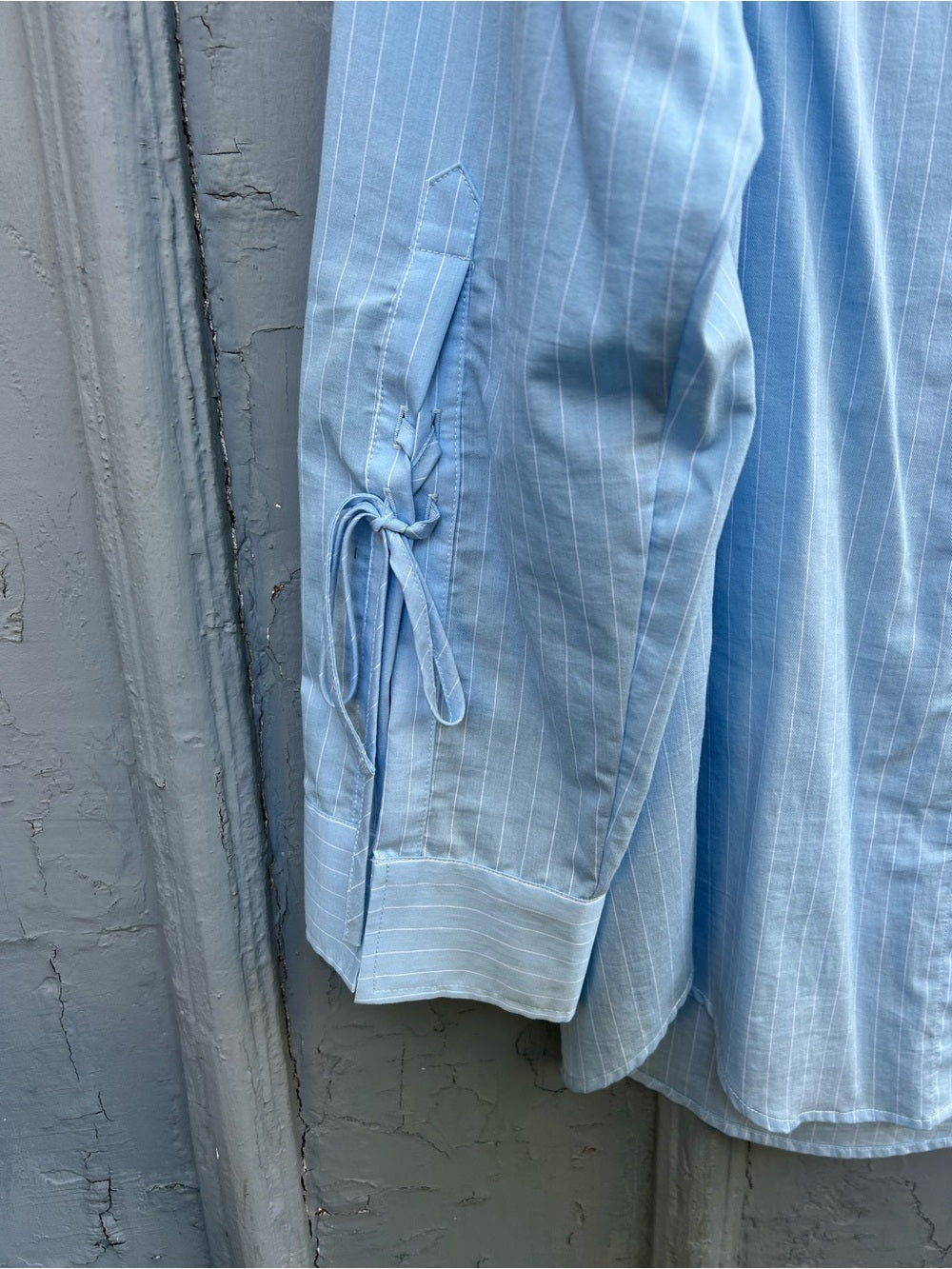 PINKO Poplin Blue Striped button down, size 42 (US6)