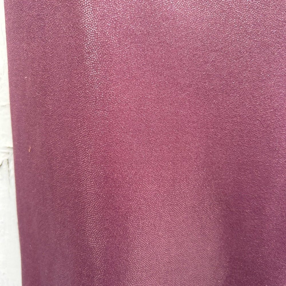 Zyia Plum Metallic Leggings, size 8-10