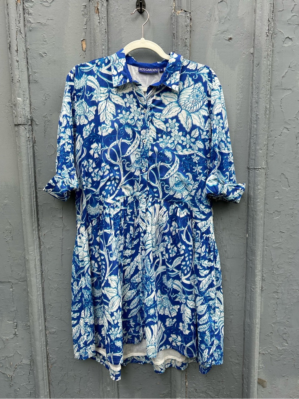 Anthropologie Ro’s Garden Deauville Cotton Shirt Dress, size M