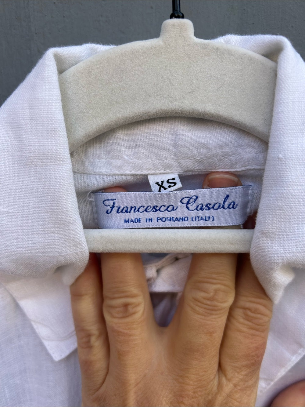 Francesca Casola Linen Buttondown, size XS (fits larger)