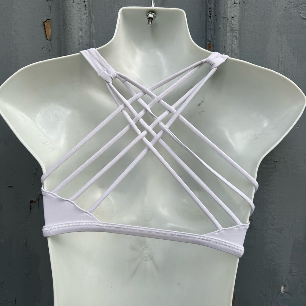 Lululemon White Free to Be Wild Bra, size 4