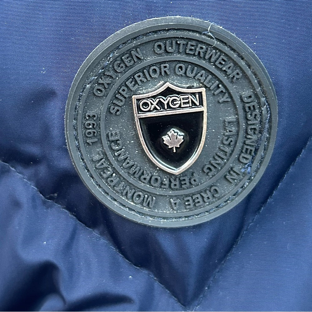 Oxygen Navy 3/4 length Parka, size XXL