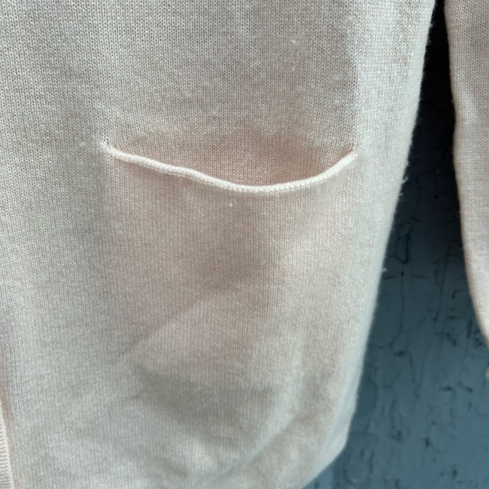 Repeat Cashmere Pink Oversized Long Cardigan, size XS