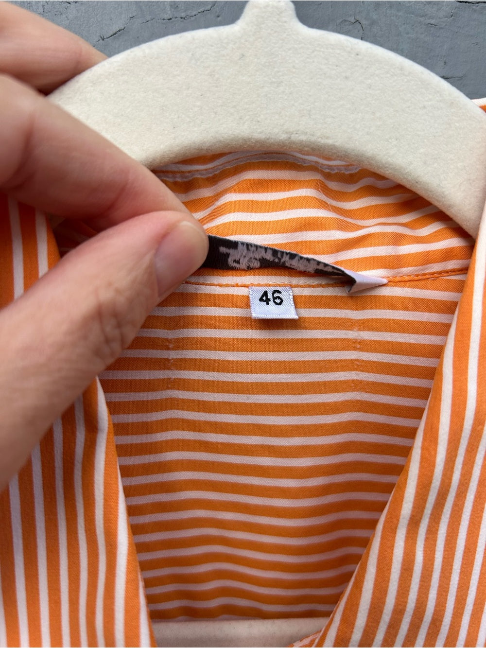 Loro Piana Classic Striped Buttondown, size 46 (they say 10, I say 8)