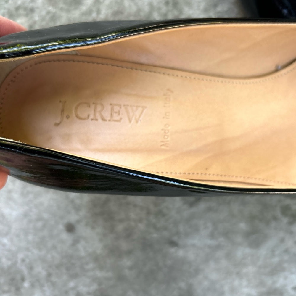 J. Crew Sylvia Patent Leather Wedges size 8.5