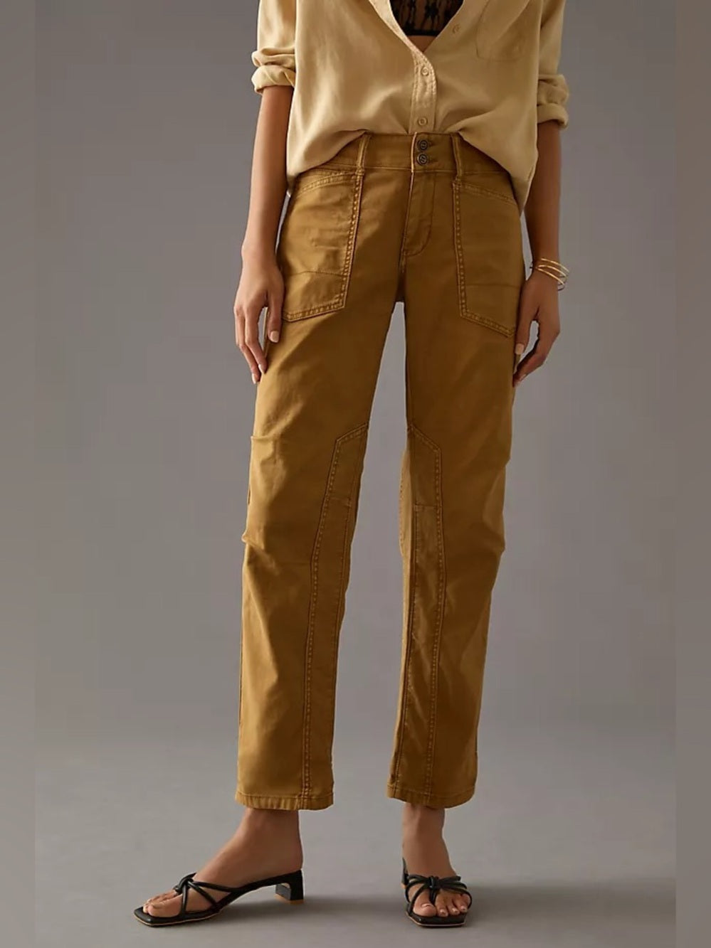 Anthropolgie Pilcro the Wanderer Pants Mustard, size 27