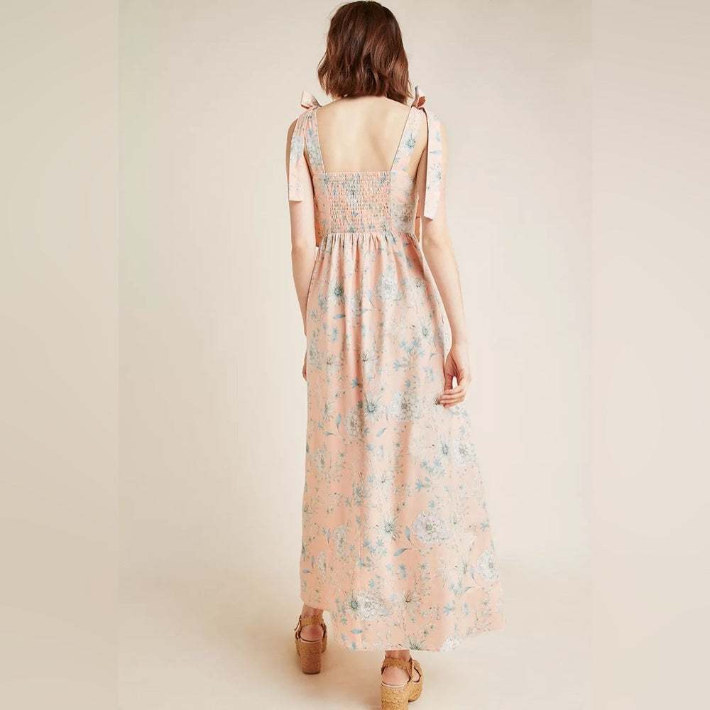 Gal Meets Glam x Anthropologie Makenna floral maxi dress, Size 8