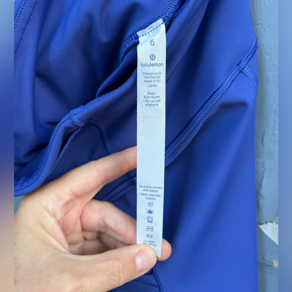 Lululemon fast and free crop, size 6