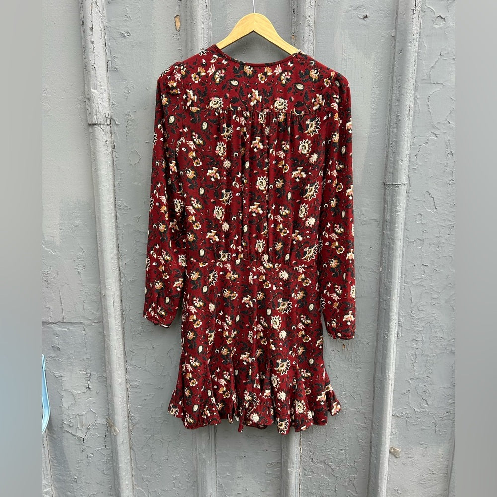 Veronica Beard Merlot Silk Riggins Dress, size 0