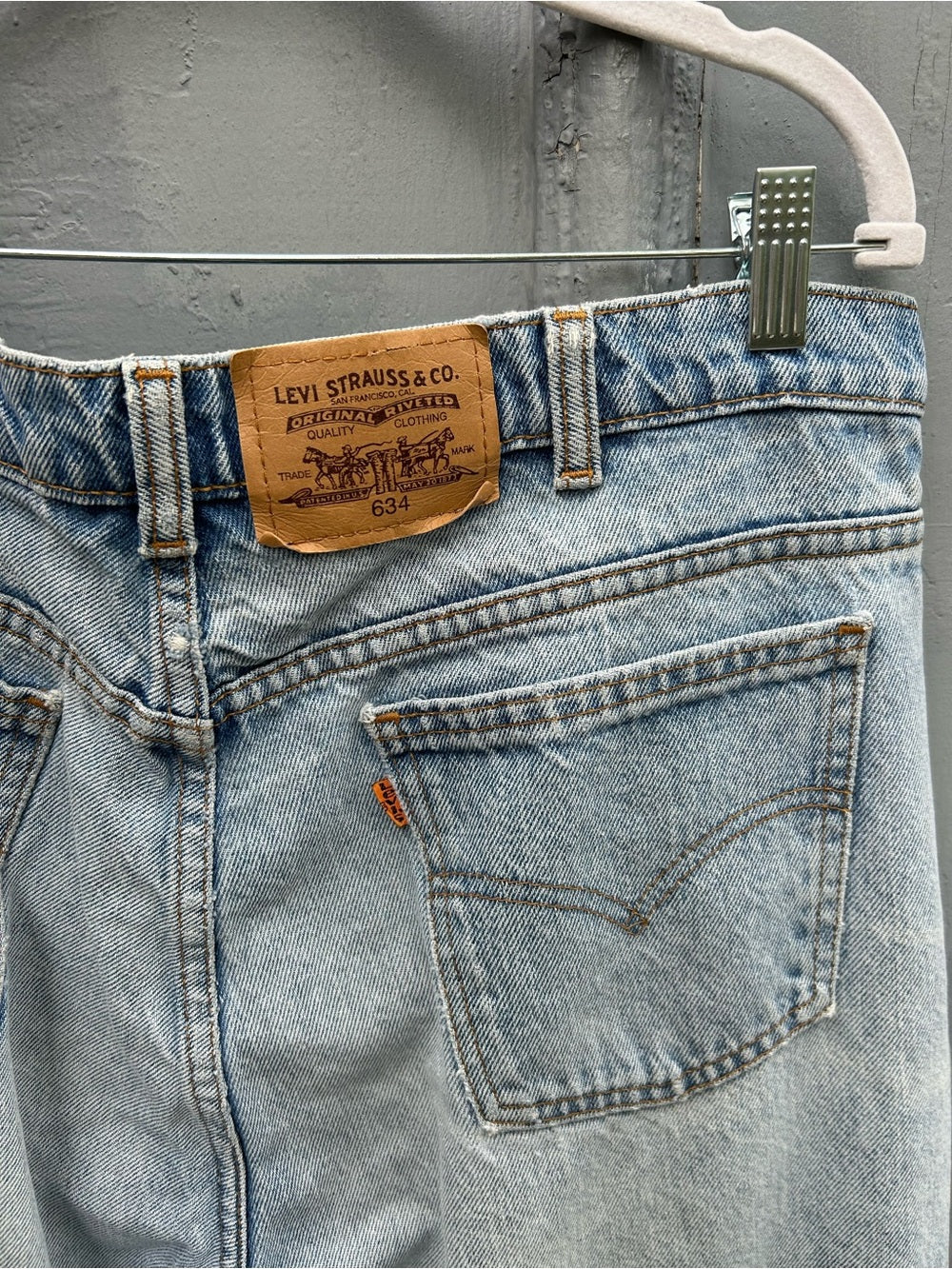 Levi’s 634 Orange tab, size 38 x 30