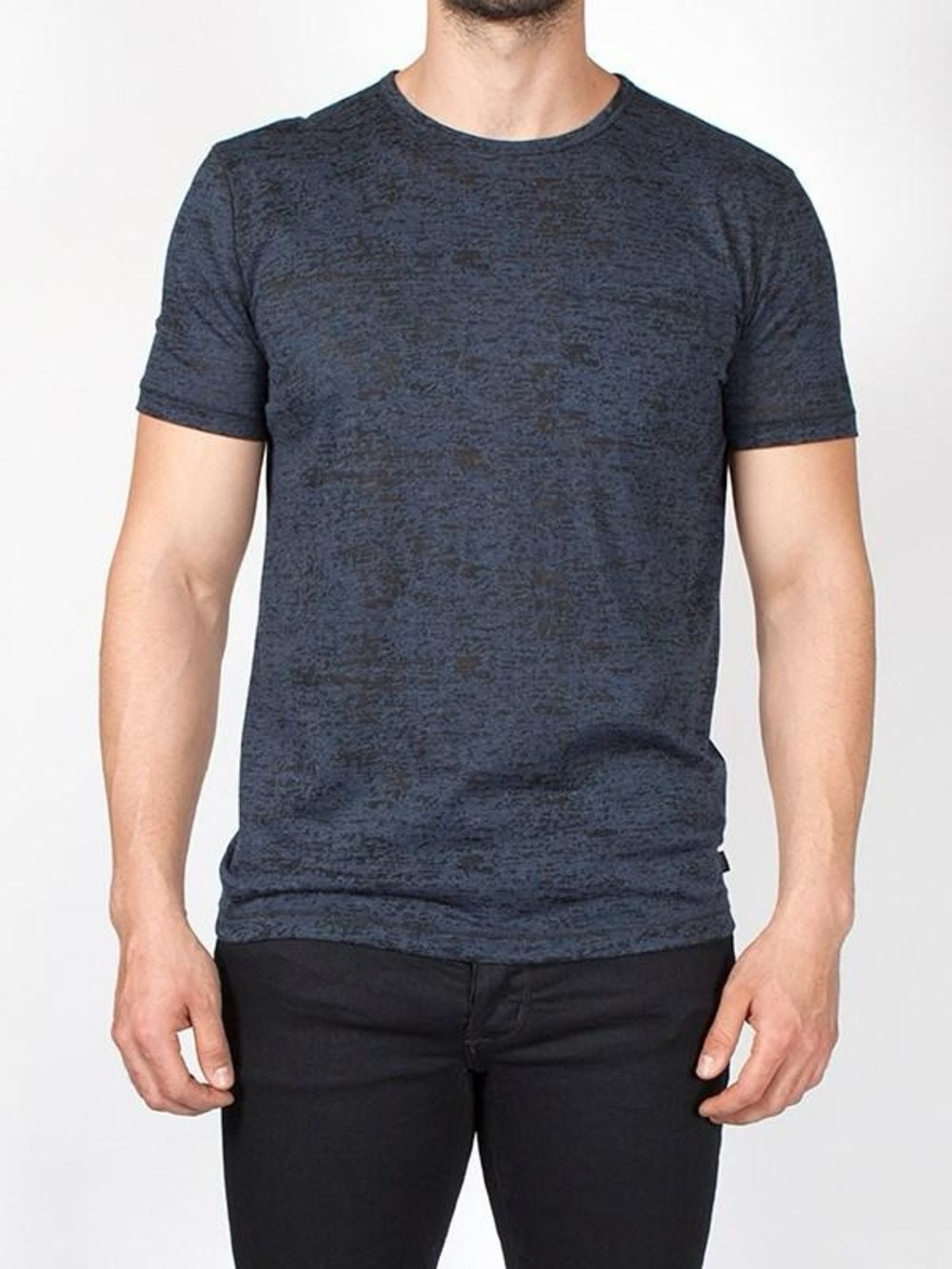 JOHN VARVATOS THE SHORT SLEEVE BURNOUT TEE, size XXL