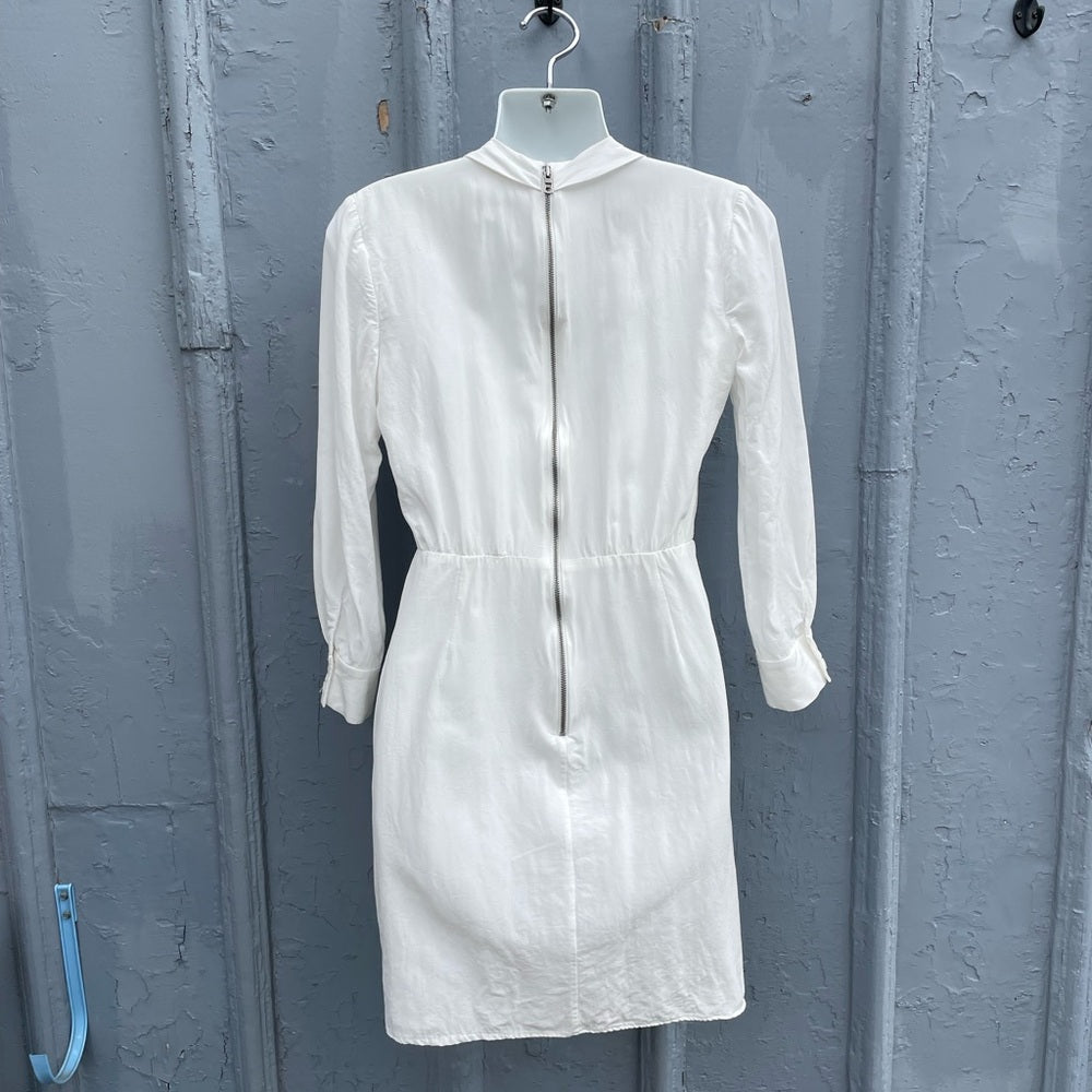 Alice + Olivia White Shirt Dress, size 6