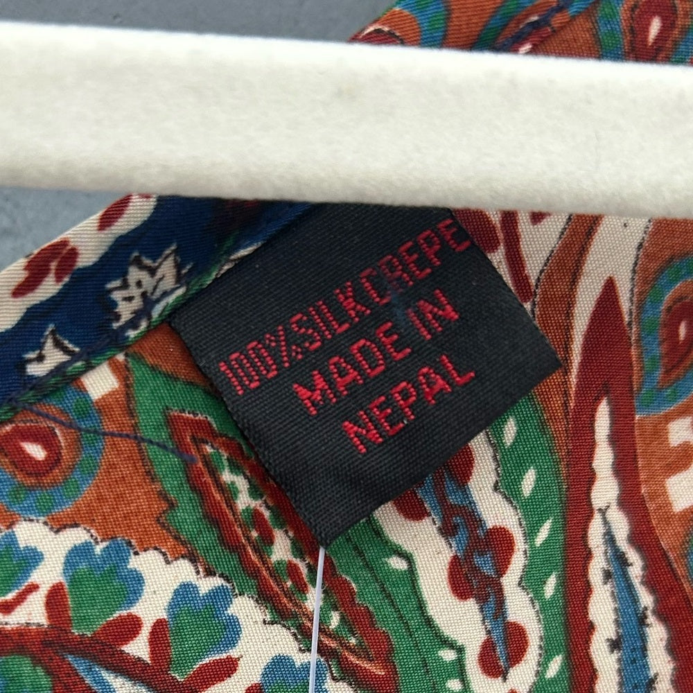 Made in Nepal Silk dress, BNWT, one size (small)