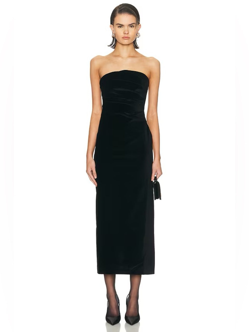 Stuad Strapless Black Shift Dress, Size Approx 14