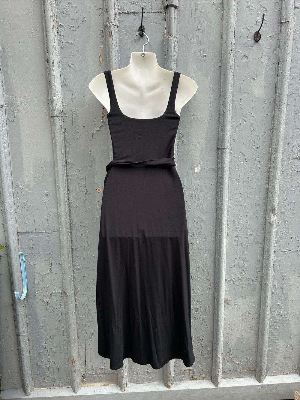 Wilfred Black Saturn Midi Dress, small
