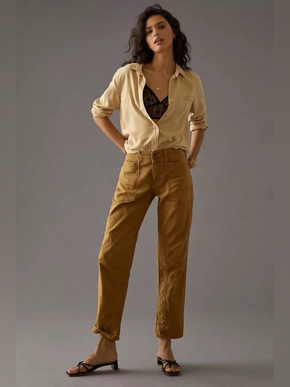 Anthropolgie Pilcro the Wanderer Pants Mustard, size 27
