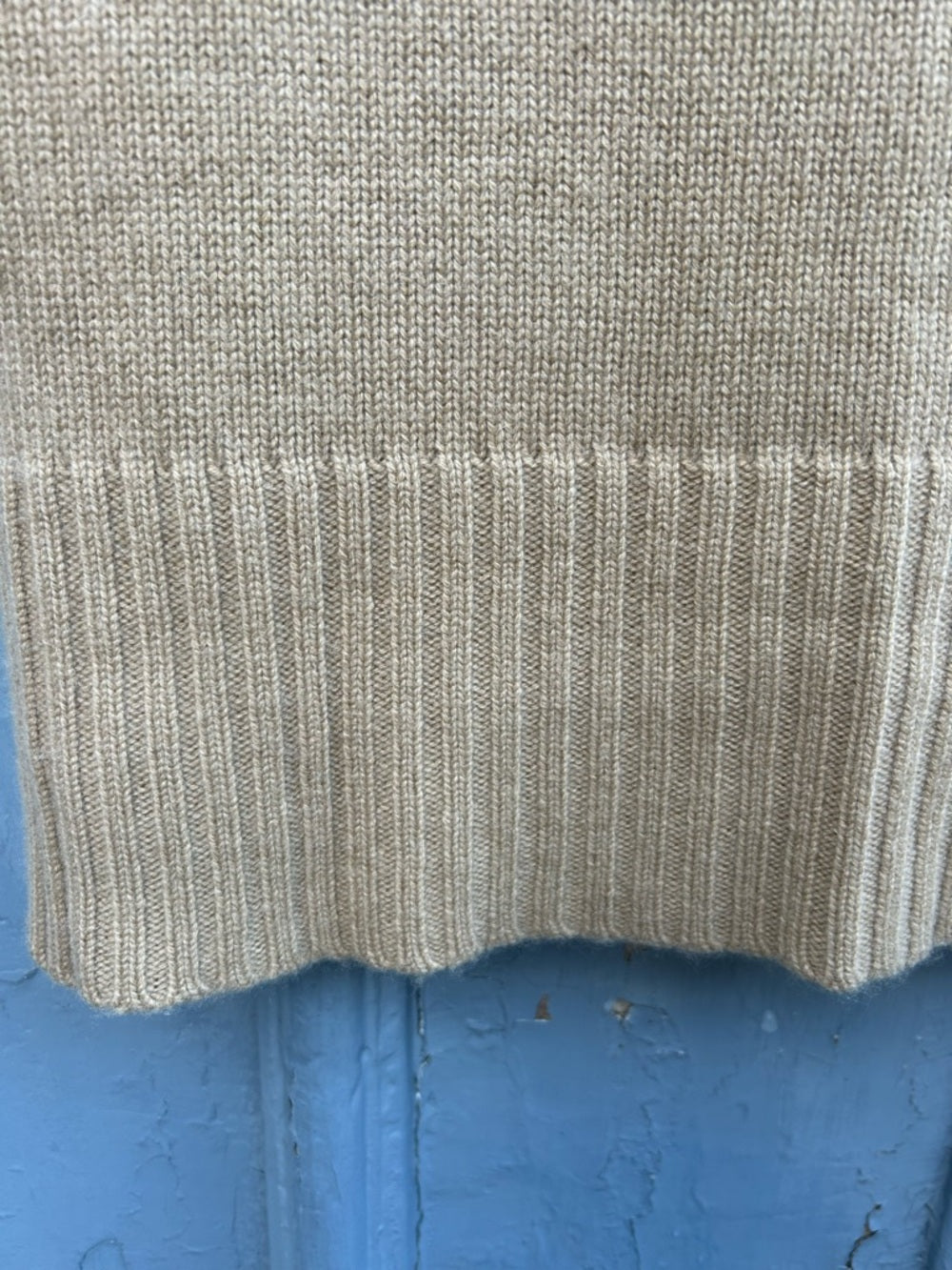 Lauren Ralph Lauren Cashmere Camel Turtleneck Sleeveless Sweater, Small