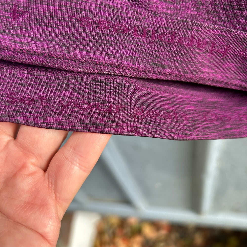 Lululemon purple swiftly tech racer back, size 4