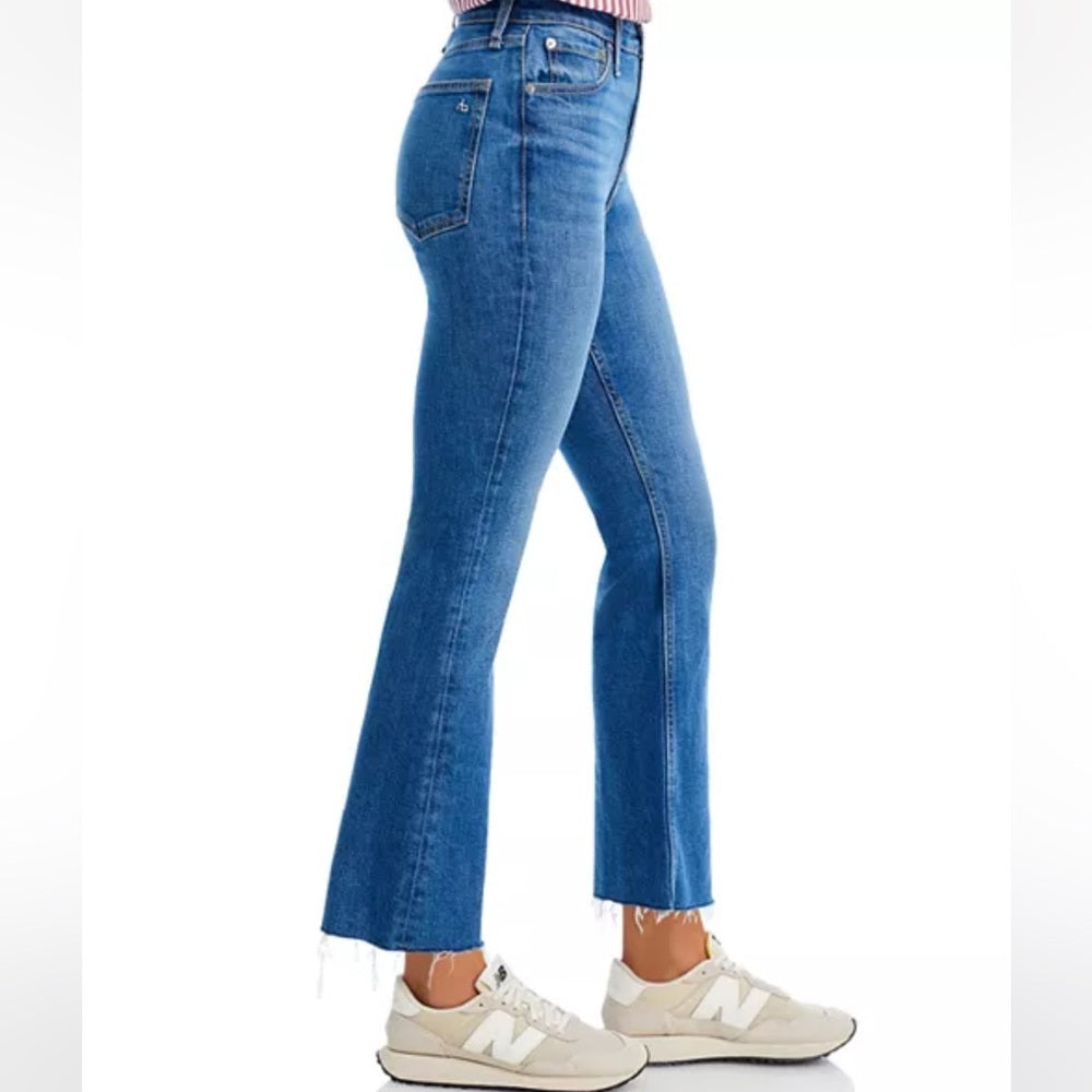 rag & bone Casey high rise ankle flare, size 29