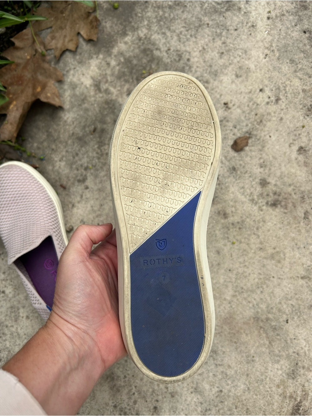 Rothy’s The Original Slip On Sneaker Lilac, Size 7